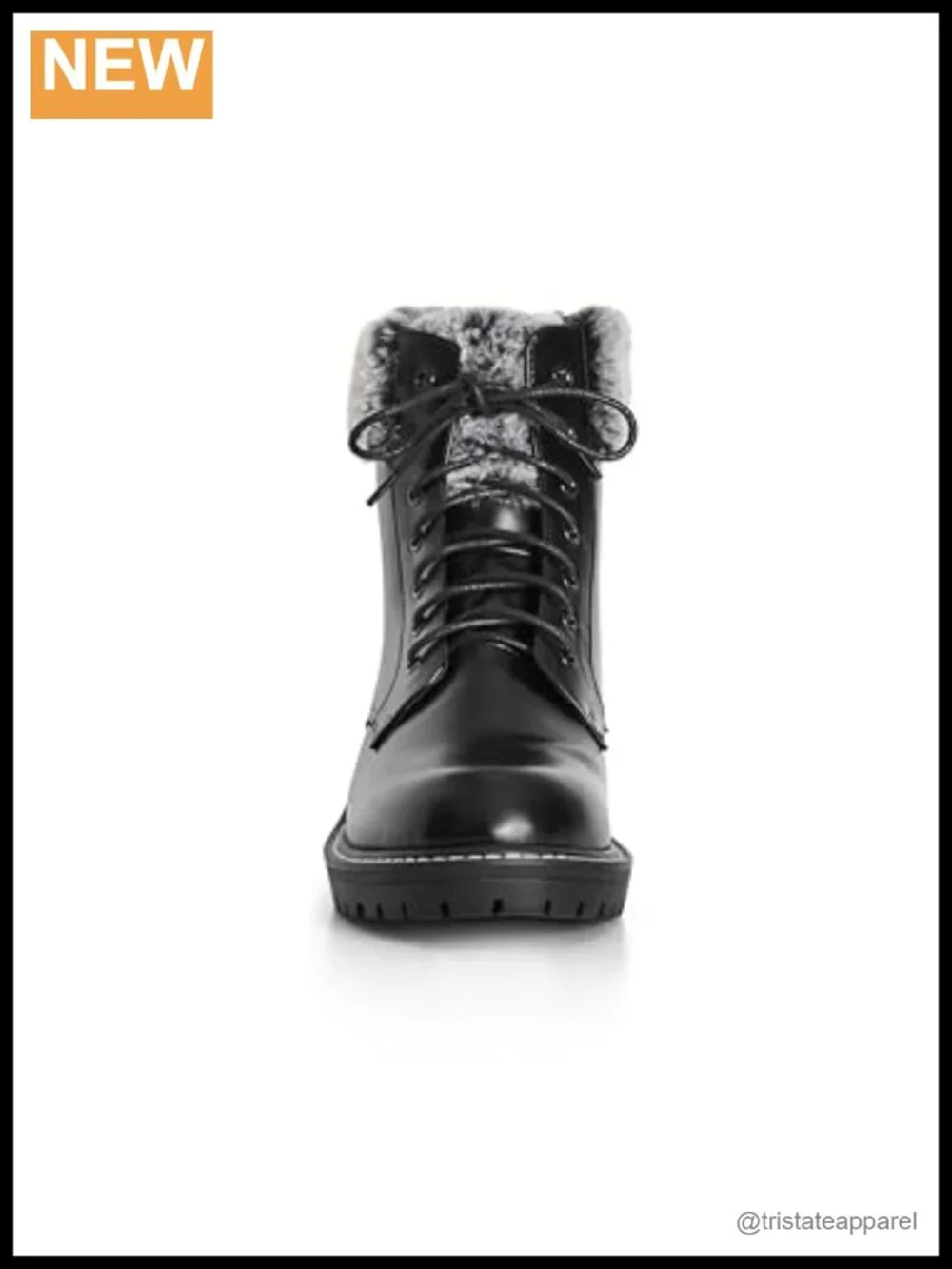 Faux Suede Wide Fit Ankle Bootie with Faux Fur Trim Side Zip Block Heel